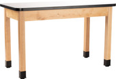 NPS Wood Science Lab Table, 24 x 54 x 36, Whiteboard Top National Public Seating Shiffler Furniture and Equipment for Schools