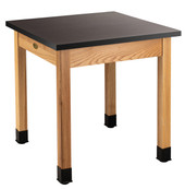 NPS Wood Science Lab Table, 30 x 30 x 36, Phenolic Top National Public Seating Shiffler Furniture and Equipment for Schools