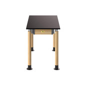 National Public Seating NPS Signature Science Lab Table, Oak, 24 x 48, Phenolic Top