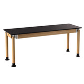 National Public Seating NPS Signature Science Lab Table, Oak, 24 x 72, Phenolic Top