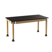 National Public Seating NPS Signature Science Lab Table, Oak, 30 x 60, Phenolic Top,