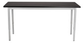 NPS Steel Height Adjustable Science Lab Table, 24 X 42 , HPL Top, Grey Frame National Public Seating Shiffler Furniture and Equipment for Schools