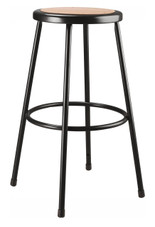 NPS 30" Heavy Duty Steel Stool, Black National Public Seating Shiffler Furniture and Equipment for Schools