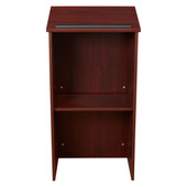 Oklahoma Sound Full Floor Lectern, Mahogany Oklahoma Sound Shiffler Furniture and Equipment for Schools