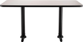 NPS Cafe Table, "T" Base, 30" Height, 24"x42" Rectangle National Public Seating Shiffler Furniture and Equipment for Schools