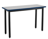 NPS Heavy Duty Steel Table, Black Frame, 18 x 48 x 30, Supreme HPL Top National Public Seating Shiffler Furniture and Equipment for Schools