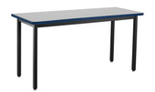 NPS Heavy Duty Steel Table, Black Frame, 24 x 42 x 30, Supreme HPL Top National Public Seating Shiffler Furniture and Equipment for Schools