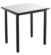 NPS Heavy Duty Steel Table, Black Frame, 30 x 30 x 30, Whiteboard Top National Public Seating Shiffler Furniture and Equipment for Schools