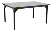 NPS Heavy Duty Steel Table, Black Frame, 48 x 48 x 30, Supreme HPL Top National Public Seating Shiffler Furniture and Equipment for Schools