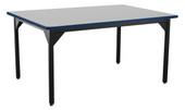 NPS Heavy Duty Steel Table, Black Frame, 48 x 60 x 30, Supreme HPL Top National Public Seating Shiffler Furniture and Equipment for Schools