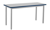 NPS Heavy Duty Steel Table, Gray Frame, 24 X 60 x 30, Supreme HPL Top National Public Seating Shiffler Furniture and Equipment for Schools