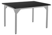 NPS Heavy Duty Steel Table, Gray Frame, 36 x 48, HPL Top National Public Seating Shiffler Furniture and Equipment for Schools