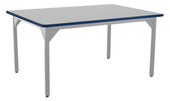 NPS Heavy Duty Steel Table, Gray Frame, 48 X 60 x 30, Supreme HPL Top National Public Seating Shiffler Furniture and Equipment for Schools