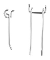 National Public Seating NPS Set of 2 Peg Boards and 50 Hooks for 24" Wide HDT9 and SLT9 Tables