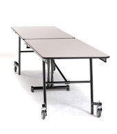 NPS Mobile Cafeteria Table, 8' Rectangle, MDF Core National Public Seating Shiffler Furniture and Equipment for Schools