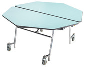 NPS Mobile Cafeteria Table, 60" Octagon, Particleboard Core National Public Seating Shiffler Furniture and Equipment for Schools
