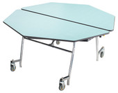 NPS Mobile Cafeteria Table, 60" Octagon, MDF Core National Public Seating Shiffler Furniture and Equipment for Schools