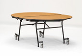 NPS Mobile Cafeteria Table, 72" Oval, Particleboard Core National Public Seating Shiffler Furniture and Equipment for Schools