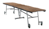 National Public Seating NPS Mobile Cafeteria Table, 8' Bedrock, Plywood Core, Vinyl Edge