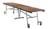 National Public Seating NPS Mobile Cafeteria Table, 10' Bedrock, Plywood Core, Vinyl Edge