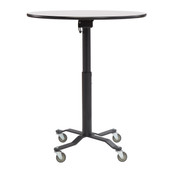 NPS Premium Plus Cafe Table, 24" Round, Whiteboard Top, Particleboard Core National Public Seating Shiffler Furniture and Equipment for Schools