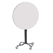 National Public Seating NPS Premium Plus Cafe Table, 24" Round, Whiteboard Top, Particleboard Core