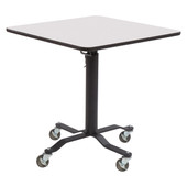 National Public Seating NPS Premium Plus Cafe Table, 24" Square, Whiteboard Top, Particleboard Core