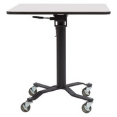 National Public Seating NPS Premium Plus Cafe Table, 30" Square, Whiteboard Top, Particleboard Core