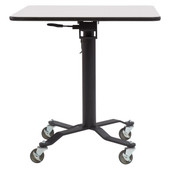 National Public Seating NPS Premium Plus Cafe Table, 30" Square, Whiteboard Top, MDF Core
