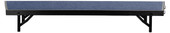 National Public Seating NPS 18"x60"x8" Tapered Standing Choral Riser, Blue Carpet
