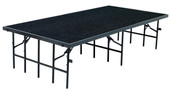 NPS 4' x 8' Stage, 32" Height, Black Carpet National Public Seating Shiffler Furniture and Equipment for Schools