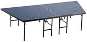 National Public Seating NPS Stage Pie Compatible with a 4'x8'x24" Stage, Blue Carpet
