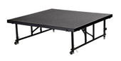 NPS 16" 24" Height Adjustable 4' x 4' Transfix Stage Platform, Grey Carpet National Public Seating Shiffler Furniture and Equipment for Schools