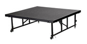 NPS 24" 32" Height Adjustable 4' x 4' Transfix Stage Platform, Grey Carpet National Public Seating Shiffler Furniture and Equipment for Schools