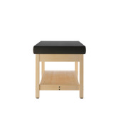 Diversified Woodcrafts First Aid Bench, 30.00d x 72.00lx 31h tall with Vinyl Bed with full depth shelf