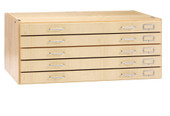 Diversified Woodcrafts Flat File, Maple, 5 Drawers Diversified Woodcrafts Shiffler Furniture and Equipment for Schools