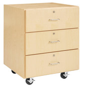 Diversified Woodcrafts 30"H M Series 3 Drawer, Maple