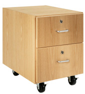 Diversified Woodcrafts 30"H M Series 2 Drawer, Oak Diversified Woodcrafts Shiffler Furniture and Equipment for Schools