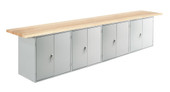 Diversified Woodcrafts Wall & Island Bench - Lb-D2, 12"W Locker, Double Door