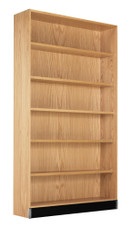 Diversified Woodcrafts Open Shelf Floor Storage Unit - Oak, 48"W x 16"D x 84"H