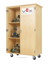 Diversified Woodcrafts Vex Robotics, Mobile Storage Cabinet, Maple