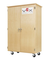 Diversified Woodcrafts Vex Robotics, Mobile Storage Cabinet, Maple