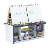 Rainbow Accents 4 Station Art Center - Blue Jonti-Craft Shiffler Furniture and Equipment for Schools
