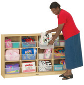 Jonti-Craft 12 Tub Large Mobile Unit - with Colored Tubs Jonti-Craft Shiffler Furniture and Equipment for Schools
