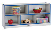 Jonti-Craft Rainbow Accents Toddler Single Mobile Storage Unit - Blue