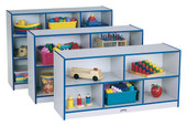 Rainbow Accents Toddler Single Mobile Storage Unit - Blue Jonti-Craft Shiffler Furniture and Equipment for Schools