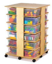 Jonti-Craft 24 Tub Tower - with Colored Tubs