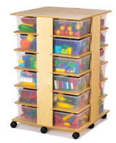 Jonti-Craft 24 Tub Tower - with Colored Tubs Jonti-Craft Shiffler Furniture and Equipment for Schools