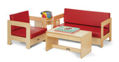 Jonti-Craft Living Room Couch - Red Jonti-Craft Shiffler Furniture and Equipment for Schools