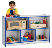 Jonti-Craft Rainbow Accents Low Single Mobile Storage Unit - Purple